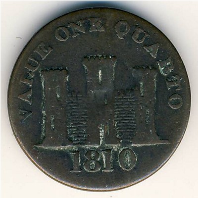 Гибралтар, 1 кварто (1810 г.)