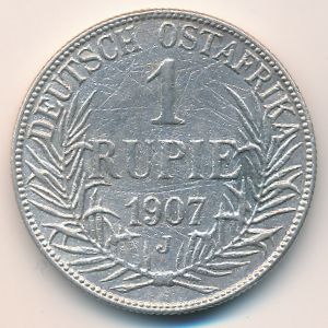 Немецкая Африка, 1 рупия (1907 г.)