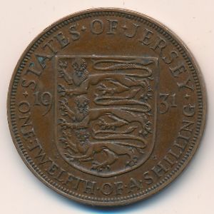 Джерси, 1/12 шиллинга (1931 г.)