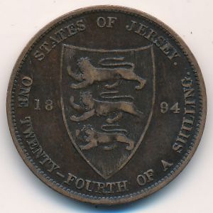 Jersey, 1/24 shilling, 1894