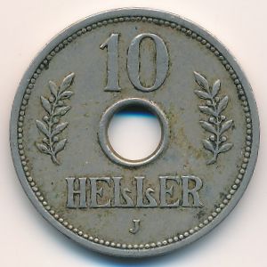 Немецкая Африка, 10 геллеров (1908 г.)