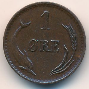 Дания, 1 эре (1874 г.)