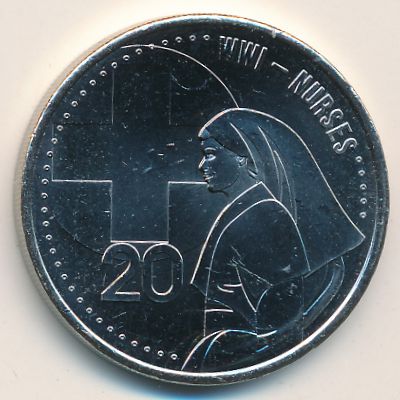 Australia, 20 cents, 2015