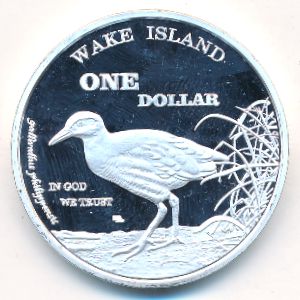 Остров Уэйк., 1 доллар (2015 г.)