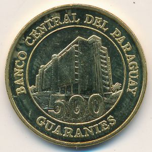Парагвай, 500 гуарани (2002 г.)