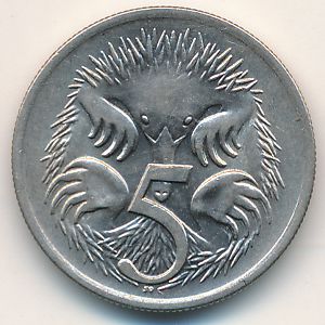 Австралия, 5 центов (1970 г.)