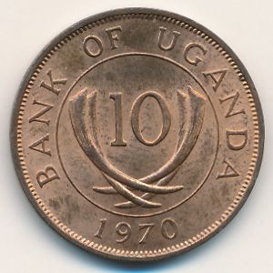 Уганда, 10 центов (1970 г.)