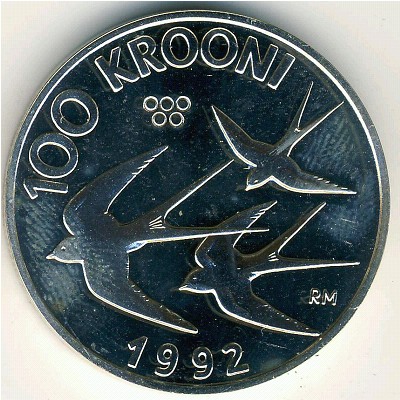 Эстония, 100 крон (1992 г.)