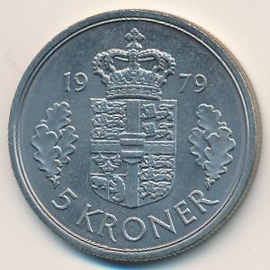 Дания, 5 крон (1979 г.)