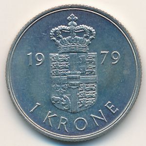 Дания, 1 крона (1979 г.)