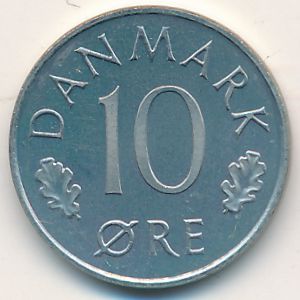 Дания, 10 эре (1973 г.)