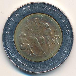 Ватикан, 500 лир (1982 г.)