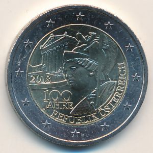 Австрия, 2 евро (2018 г.)