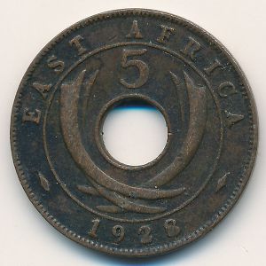 Восточная Африка, 5 центов (1928 г.)