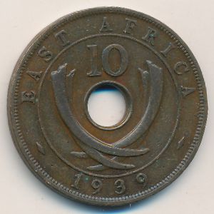Восточная Африка, 10 центов (1939 г.)