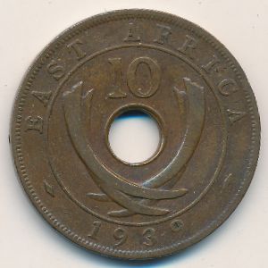 Восточная Африка, 10 центов (1939 г.)