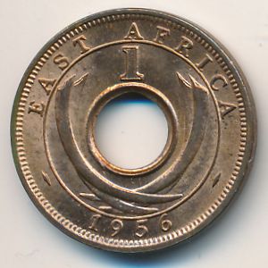 East Africa, 1 cent, 1956