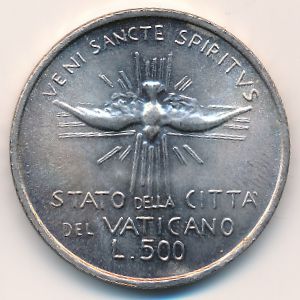 Vatican City, 500 lire, 1978