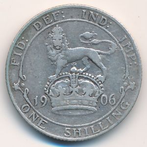 Великобритания, 1 шиллинг (1906 г.)