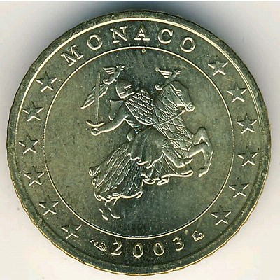 Monaco, 50 euro cent, 2001–2004