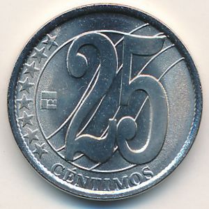 Venezuela, 25 centimos, 2007