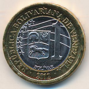 Венесуэла, 1 боливар (2012 г.)