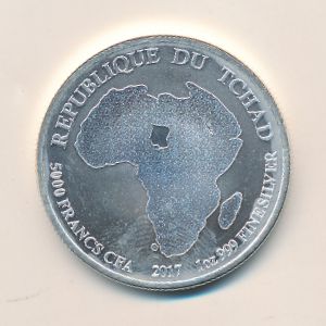 Чад, 5000 франков КФА (2017 г.)