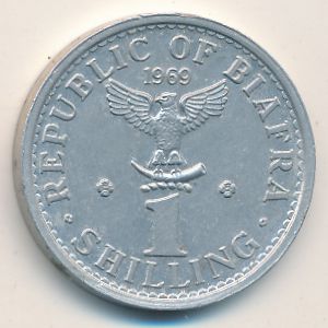 Биафра, 1 шиллинг (1969 г.)