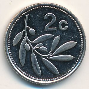Malta, 2 cents, 2002
