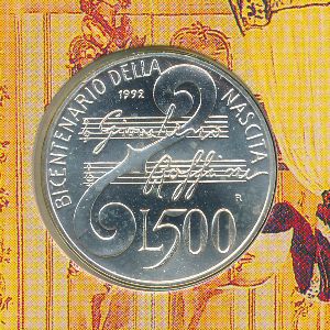 Италия, 500 лир (1992 г.)