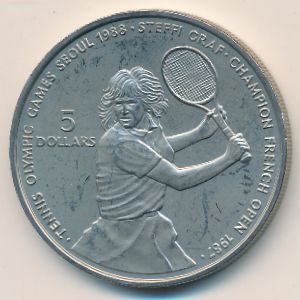 Ниуэ, 5 долларов (1987 г.)