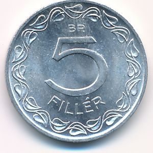 Hungary, 5 filler, 1963