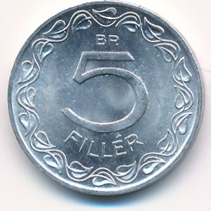 Hungary, 5 filler, 1963