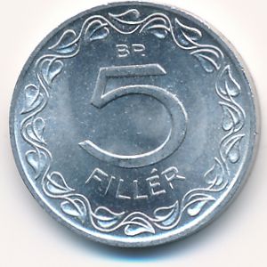 Hungary, 5 filler, 1963