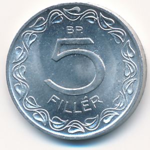 Hungary, 5 filler, 1963