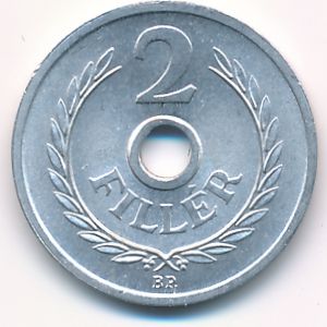 Hungary, 2 filler, 1963