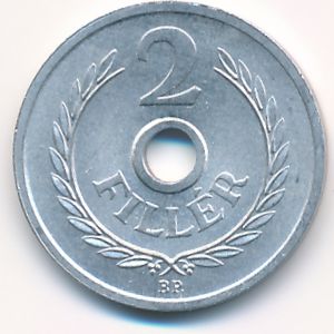 Венгрия, 2 филлера (1963 г.)