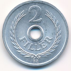 Венгрия, 2 филлера (1963 г.)