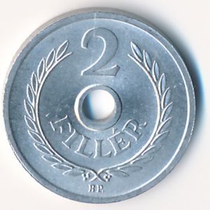 Hungary, 2 filler, 1963