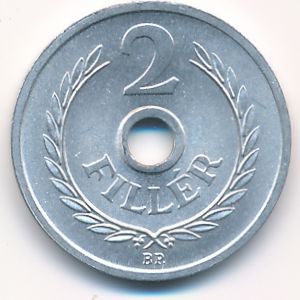 Венгрия, 2 филлера (1963 г.)