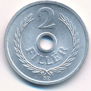 Hungary, 2 filler, 1963