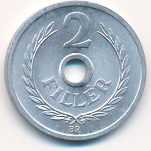 Венгрия, 2 филлера (1963 г.)