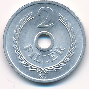 Hungary, 2 filler, 1963