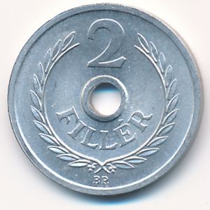 Венгрия, 2 филлера (1963 г.)