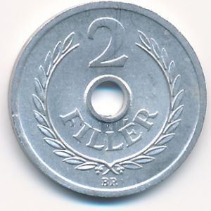 Hungary, 2 filler, 1963