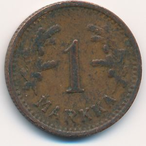 Finland, 1 markka, 1942