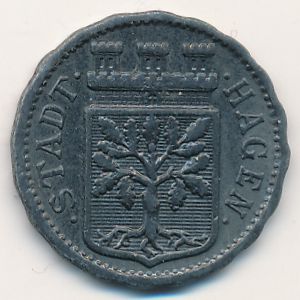 Хаген., 10 пфеннигов (1917 г.)