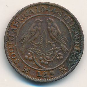 ЮАР, 1/4 пенни (1944 г.)