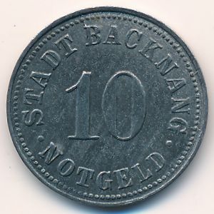 Бакнанг., 10 пфеннигов (1918 г.)