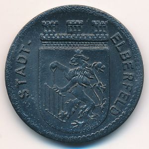 Эльберфельд., 50 пфеннигов (1917 г.)